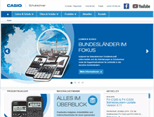 Tablet Screenshot of casio-schulrechner.de